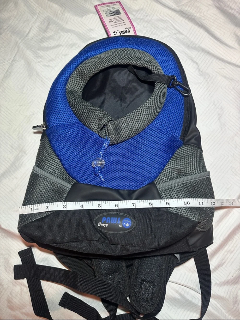 Blue & Gray Pet Carrier Backpack - Hands-Free Travel